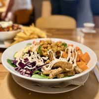 Shoarma bowl  at Cafe Madrigal in Valencia