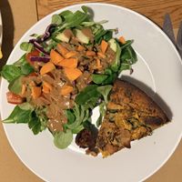 Quiche de espinacas   at Cafe Madrigal in Valencia