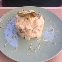 Ensaladilla alemana at Cafe Madrigal in Valencia