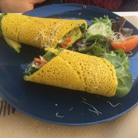 Wrap de trigo sarraceno at Cafe Madrigal in Valencia