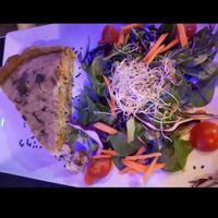 Quiche at Cafe Madrigal in Valencia