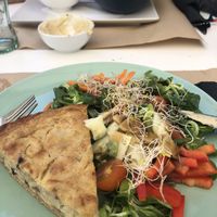 Quiche de Cebolla - delicious am going to try when I get home at Cafe Madrigal in Valencia