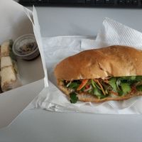 Vegan Banh Mi and Sommerrolls at Banh Mi in Vienna
