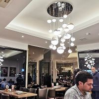 Interior lights at Mumbai Local - Rayner's Lane in North West London