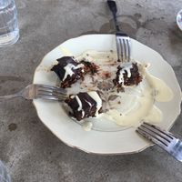 Cookie monsters chocolate cake (Wow!!) at Jorden ar bla som en apelsin in Uppsala