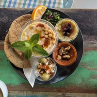 Vegan Syrian at Jorden ar bla som en apelsin in Uppsala