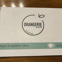 Menu  at L'Orangerie in Bangkok