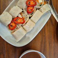 Fresh springrolls at L'Orangerie in Bangkok