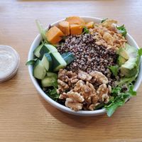 Nourish bowl.  Excellent tahini at Chakra Bowls in Poughkeepsie