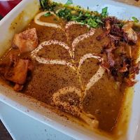 The lentil soup with hummus at Falafel Shack in Chambersburg