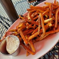Falafel Shack fries with toum at Falafel Shack in Chambersburg