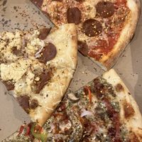 the one in the middle = my favorite   at Screamer's Pizzeria - Crown Heights in Brooklyn