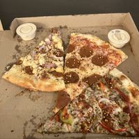 the left one = my favorite   at Screamer's Pizzeria - Crown Heights in Brooklyn