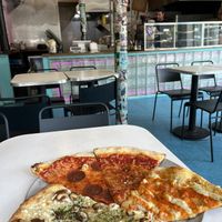 Screamer's, peperoni, cheese, Buffalo   at Screamer's Pizzeria - Crown Heights in Brooklyn