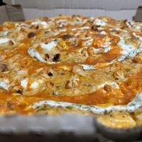 Buffalo pizza  #Veganuary at Screamer's Pizzeria - Crown Heights in Brooklyn