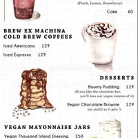 Menu at Vegan Burger Kitchen in Mumbai