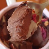 Texture of ganache - yum! at The Pantry in Mumbai