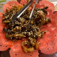 Crispy mushrooms in sweet and sour sauce  at Bodhi Garden in Orange