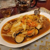 Beancurd with Golden Mushroom at Bodhi Garden in Orange