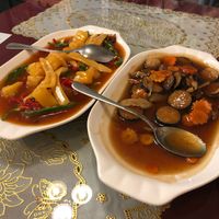 Tofu in nori, and sweet and sour at Bodhi Garden in Orange