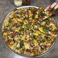 Vegan tikka masala at Bossman's Pizza in San Jose