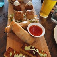 Share platter. I rate the arancini at BKA Vegan in Burleigh Heads