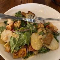Tofu Bacon potato salad. Oh my god!  at BKA Vegan in Burleigh Heads