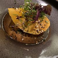 Vegan tofu dumpling at Masons of Bendigo in Bendigo