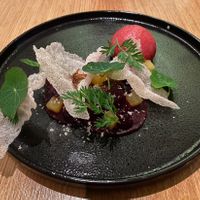 Vegan Beetroot Dish at Masons of Bendigo in Bendigo