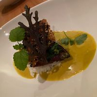 Vegan Eggplant pumpkin turmeric curry at Masons of Bendigo in Bendigo