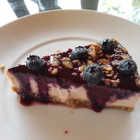 Cheesecake with blueberries at Cooper's Specialty Kitchen in Ao Nang