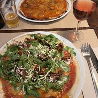 both vegan pizzas  at Messié Pizza in Barcelona