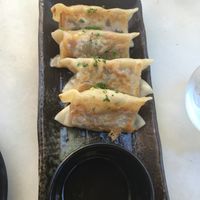 Veggie gyoza at Koppu Ramen Izakaya in Lisbon