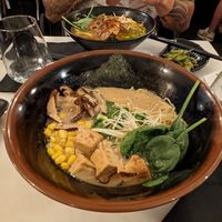 Miso vegan ramen at Koppu Ramen Izakaya in Lisbon