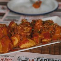 Patatas Bravas at La Taberna Mediática in Aguilas