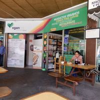 the entrance, with outdoors seating  at Vgan111 in Morelia