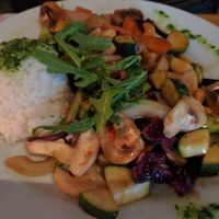 stir fry at Pygmalion in Bergen