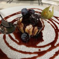 Dessert with berries at Desiree in Somma Lombardo