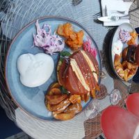 Vegan fish burger at The Herbivore  in Lund