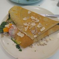 Savoury vegan crepe at Maria Limão in Lisbon