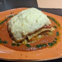 Vegan Lasagne at La Caverna in Dublin