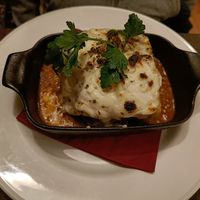 Lasagna at La Caverna in Dublin