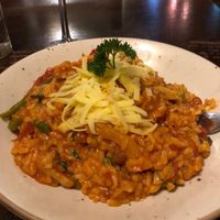 Vegan risotto  at La Caverna in Dublin