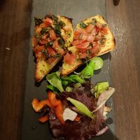 Vegan bruschetta pomodoro at La Caverna in Dublin