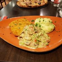 Vegan schnitzel at La Caverna in Dublin