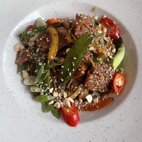 Teriyaki noodles at Twelve Eatery in Bournemouth