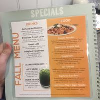 Menu at Turning Point in Lawrence Township