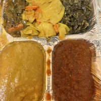 Vegan platter to-go  at Enat in Charlotte