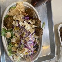 Greens bowl with falafel  at Hummus Mediterranean Grill in Hagerstown
