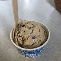 Vegan chocolate chip cookie dough ice cream  at Ben & Jerry's in San Diego